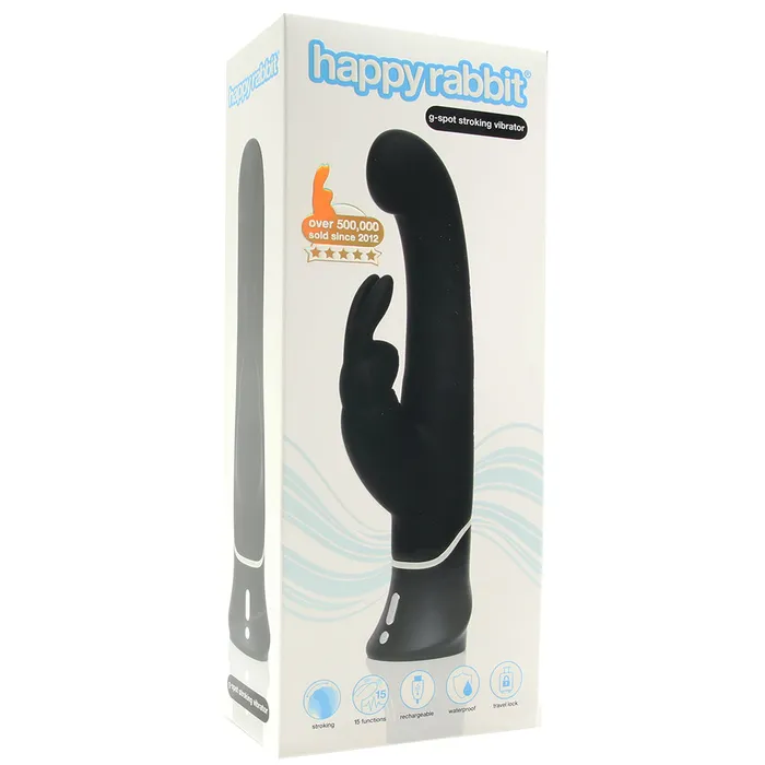 Happy Rabbit Vibrators Happy Rabbit GSpot Stroking Vibe in Black Happy Rabbit Vibrators Happy Rabbit GSpot Stroking Vibe in Black