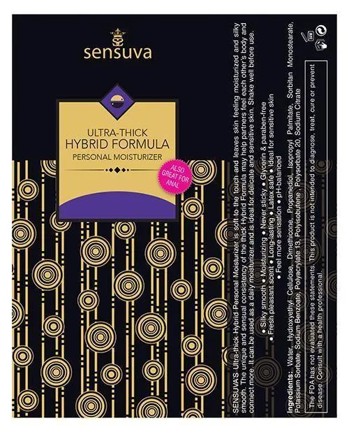 Sensuva Valencia Naturals Female Sex Toys Sensuva Ultra Thick Personal Moisturizer 17 Oz Unscented