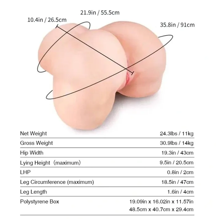 Male Sex Toys Tantaly Tantaly LOUISE Doggy Style Sex Doll WHEAT
