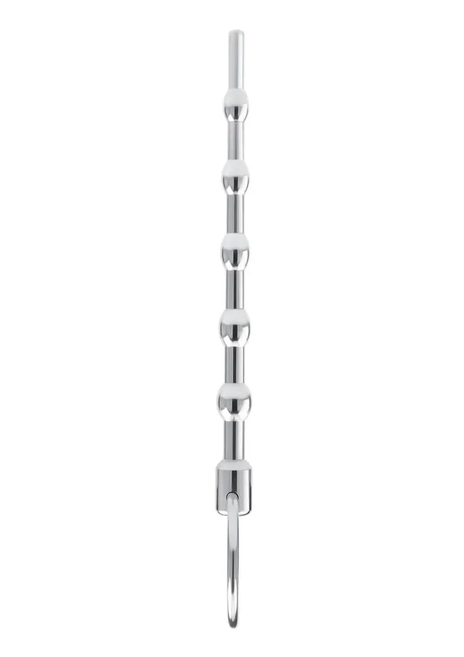 Male Sex Toys Blue Line Beaded Urethral Sound 45in Stainless Blue Line CandB Gear