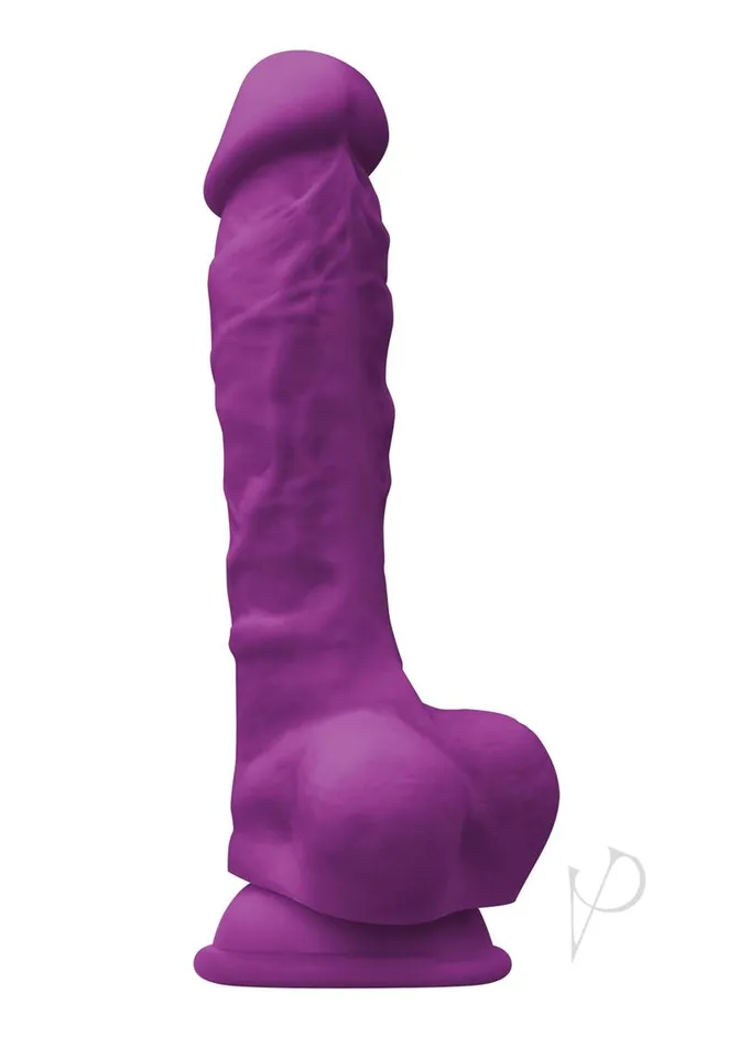 Colours Dildos Colours Pleasure Silicone Dildo 7in Purple