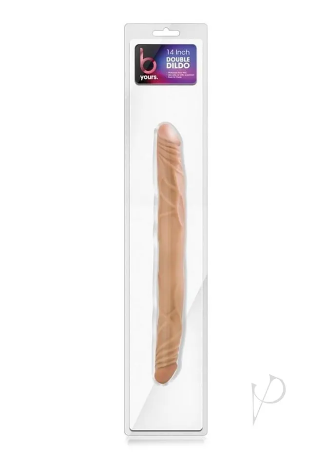 Dildos B Yours Double Dildo 14in Caramel B Yours