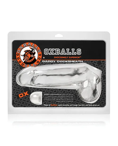 Dildos Oxballs Oxballs Daddy Cock Sheath Clear