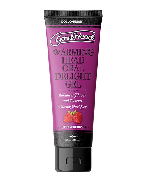 Enhancers Good Head GoodHead Warming Head Oral Delight Gel Flavored Strawberry 4oz Enhancers Good Head GoodHead Warming Head Oral Delight Gel Flavored Strawberry 4oz