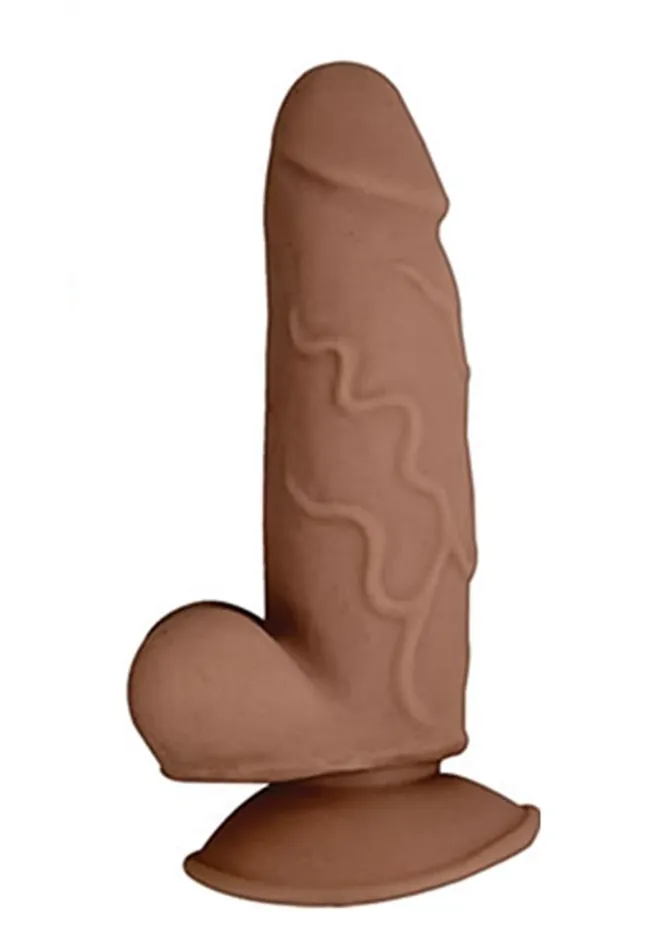 Realcocks Dildos Realcocks Dual Layered 1 Bendable Dildo 55in Caramel