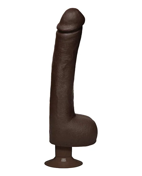 Signature Cocks Signature Cocks Safaree Samuels Anaconda Vibrating Dildo 12in Chocolate Dildos