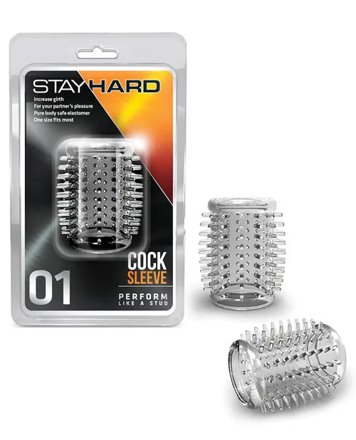 Stay Hard Dildos Stay Hard Cock Sleeve 01 Clear