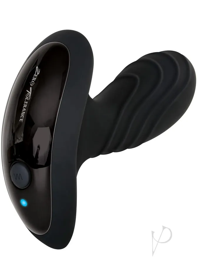 Zero Tolerance Zero Tolerance The Gentleman Rechargeable Silicone Vibrating Prostate Massager Black Anal
