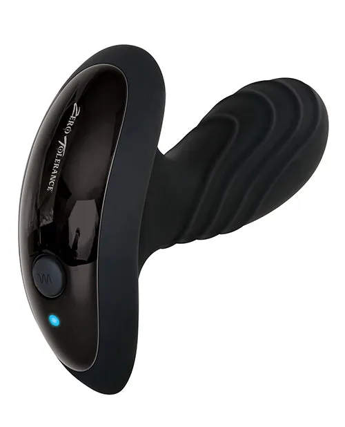 Zero Tolerance Zero Tolerance The Gentleman Rechargeable Silicone Vibrating Prostate Massager Black Anal