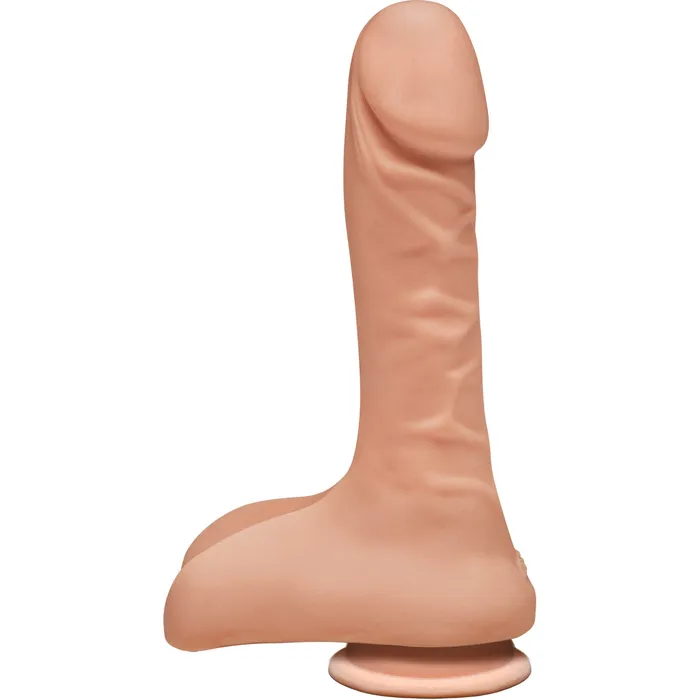 The D Super D 9 Inch With Balls Vanilla Doc Johnson Dildos