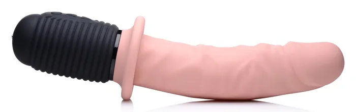 Power Pounder Vibrating and Thrusting Silicone Dildo Light XR Brands Dildos
