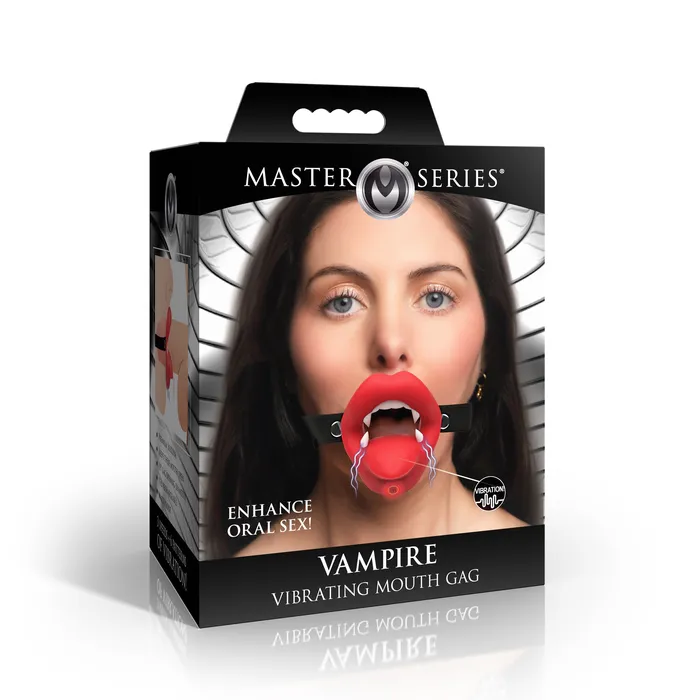 Vampire Vibrating Mouth Gag XR Brands Female Sex Toys