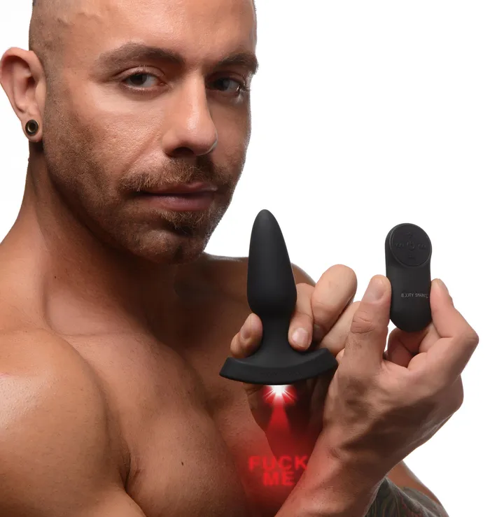 XR Brands 28X Laser Fuck Me Silicone Anal Plug with Remote Control Small Male Sex Toys
