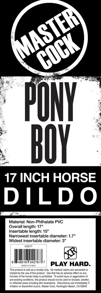XR Brands Dildos Pony Boy 17 Inch Horse Dildo
